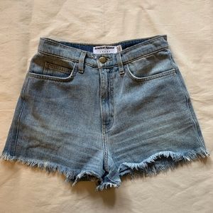 American Apparel Denim Light Blue Jean Shorts